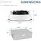 Luxrite 4 Inch LED Recessed Downlight 5CCT 2700K-5000K 15W 1300LM Dimmable Wet Rated IC Rated Black LR22632 LR22652-1PK - alternate 4